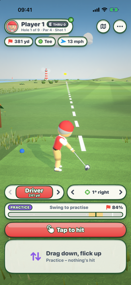 Lining up a shot
